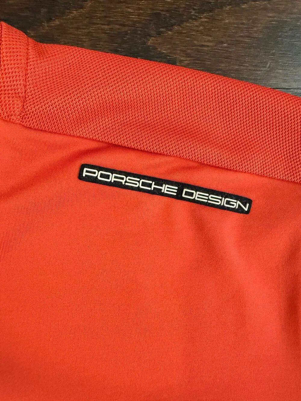 Porsche Design Sport Adidas V-Neck Shirt Red Performance Knit (Size S)